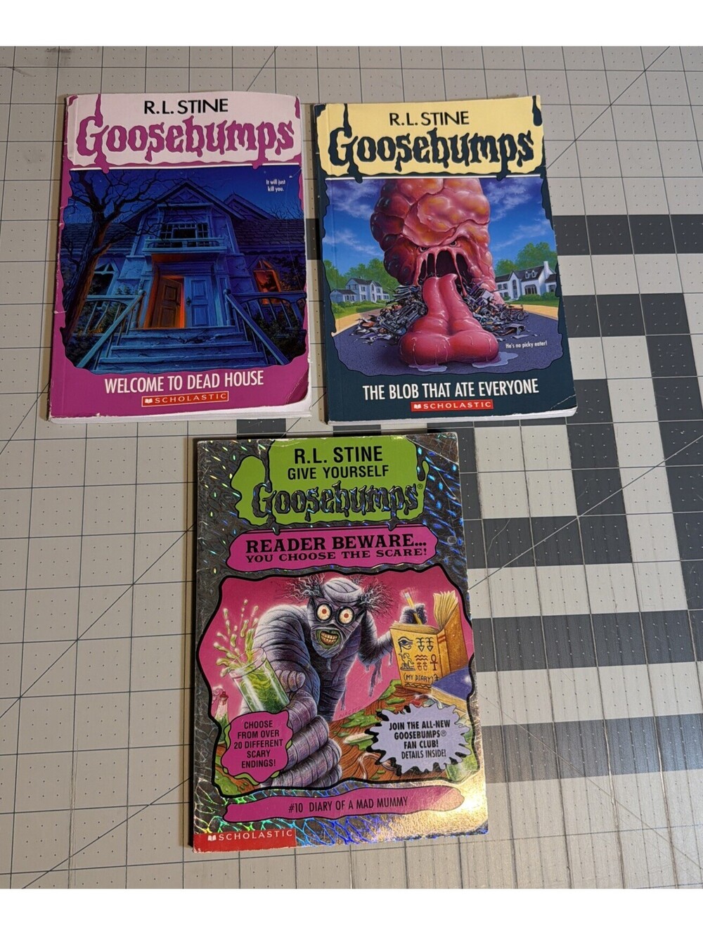 VTG Lot Set 3 Vintage Goosebumps R.L. Stine